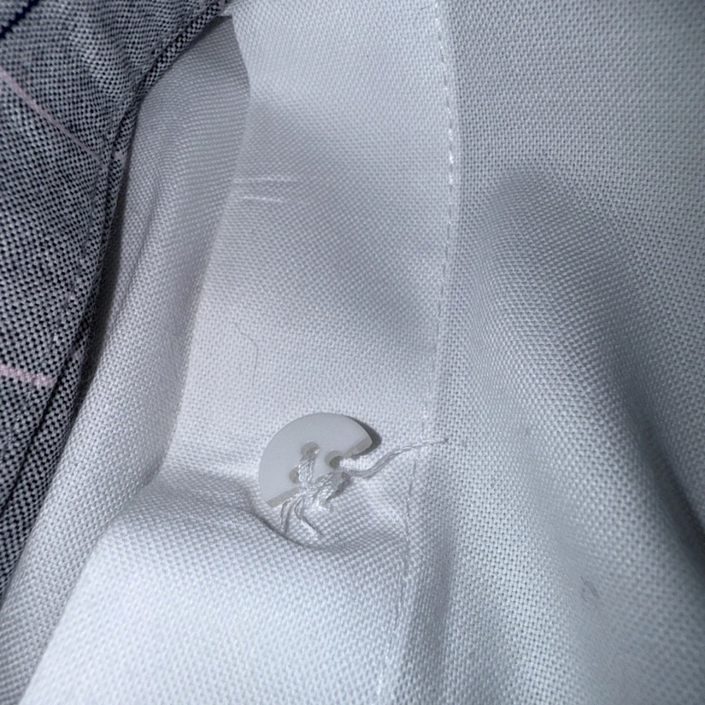 Scripted Asymmetrical 3/4 Button Down Pull Over C… - image 6